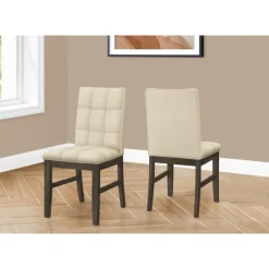Monarch Dining chair - 2pcs / 37"h grey / fabric seat -
