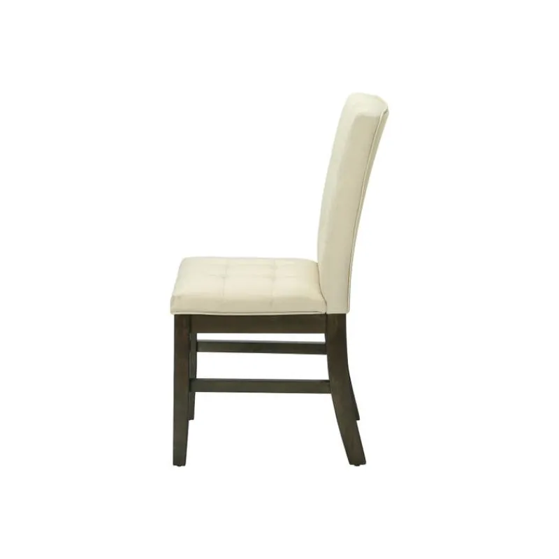 Monarch Dining chair - 2pcs / 37"h grey / fabric seat -
