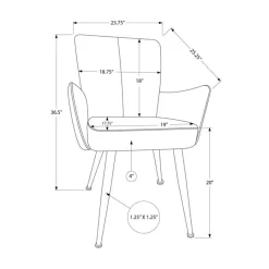 Monarch Dining Chairs Faux Leather (Set of 2) - Light -