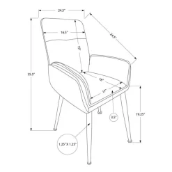 Monarch Dining Chairs (Set of 2) - Brown -