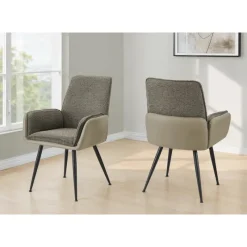 Monarch Dining Chairs (Set of 2) - Brown -