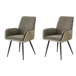 Monarch Dining Chairs (Set of 2) - Brown -