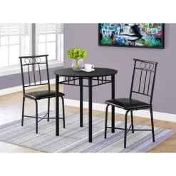 Monarch Dining set - 3pcs set / metal and top -