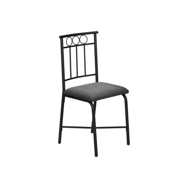 Monarch Dining set - 5pcs set / marble top / black metal
