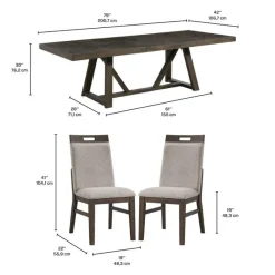Dining Table with 4 Chairs