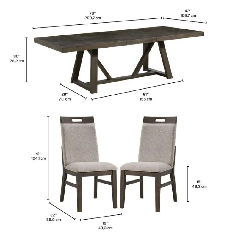 Dining Table with 4 Chairs