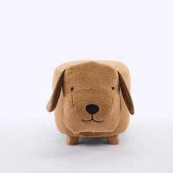 Dog-Shaped Kids Pouf – 13" x 26.4" x 10.65"