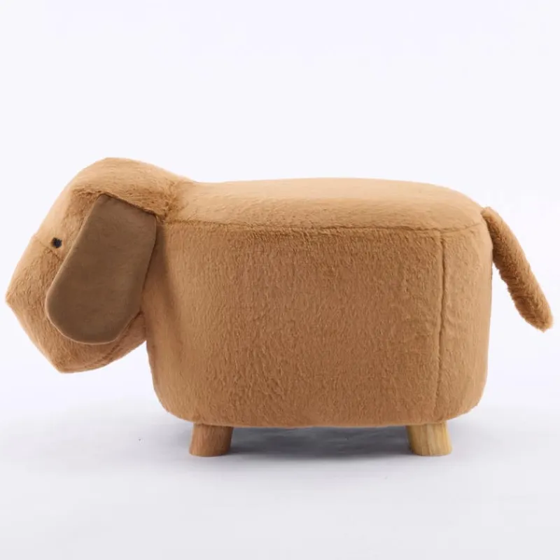 Dog-Shaped Kids Pouf – 13" x 26.4" x 10.65"