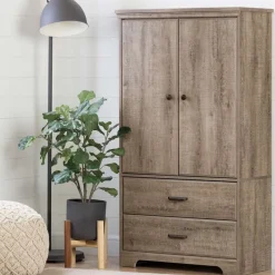 Meubles South Shore 2-Door Armoire with Drawers - South Shore