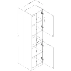 Meubles South Shore 2-door bookcase - South Shore