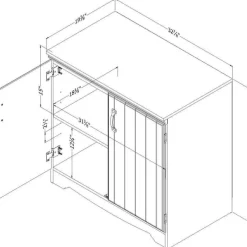 Meubles South Shore 2-Door Storage Cabinet - South Shore