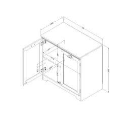 Meubles South Shore 2-Door Storage Cabinet - South Shore