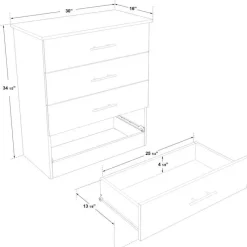 SUA-V 4-Drawer Chest