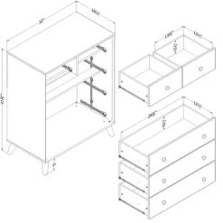 Meubles South Shore 5-Drawer Chest - South Shore