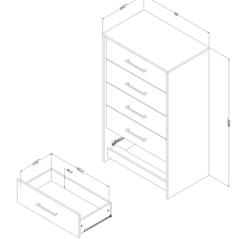 Meubles South Shore 5-Drawer Chest - South Shore