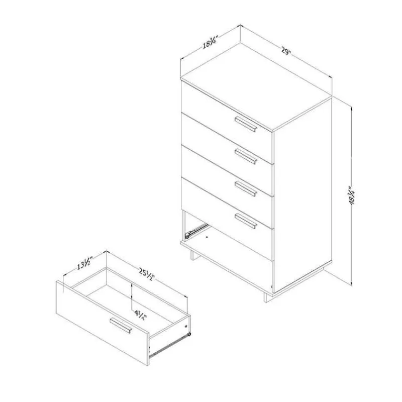 Meubles South Shore 5-Drawer Chest - South Shore