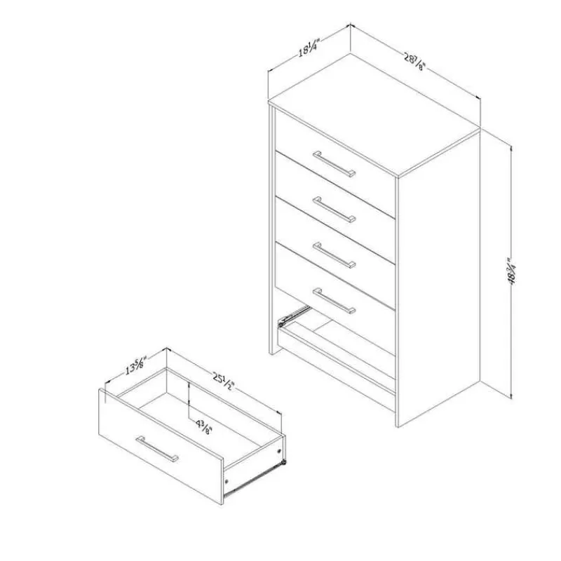 Meubles South Shore 5-Drawer Chest - South Shore