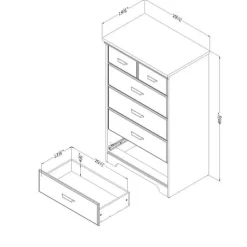 Meubles South Shore 5-Drawer Chest - South Shore