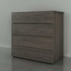 Nexera 4-Drawer Chest, Bark
