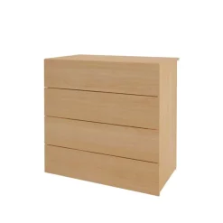 Nexera 4-drawer chest, natural maple -