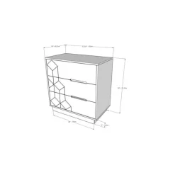 Nexera 3-Drawer Chest, -