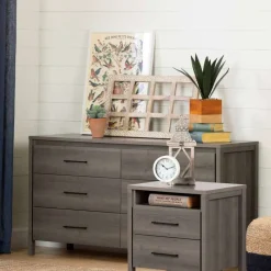 Meubles South Shore 6-Drawer Double Dresser And Nightstand Set - South Shore