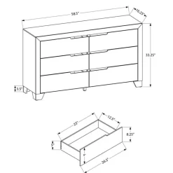 Monarch 6-Drawer Dresser