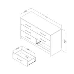 Meubles South Shore 6-Drawer Dresser - South Shore