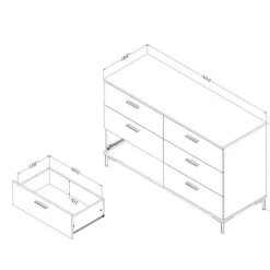 Meubles South Shore 6-Drawer Dresser - South Shore