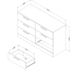 Meubles South Shore 6-Drawer Dresser - South Shore