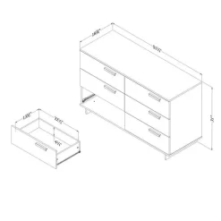 Meubles South Shore 6-Drawer Dresser - South Shore