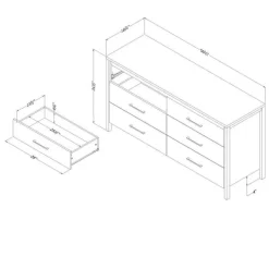 Meubles South Shore 6-Drawer Dresser - South Shore