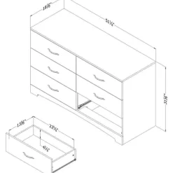 Meubles South Shore 6-Drawer Dresser - South Shore