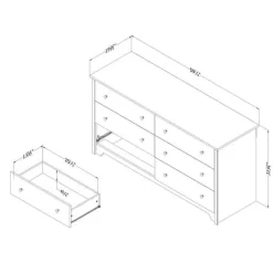 Meubles South Shore 6-Drawer Dresser - South Shore