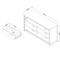 Meubles South Shore 6-Drawer Dresser - South Shore