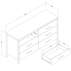 Meubles South Shore 6-Drawer Dresser - South Shore