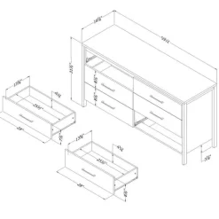 Meubles South Shore 6-Drawer Dresser - South Shore