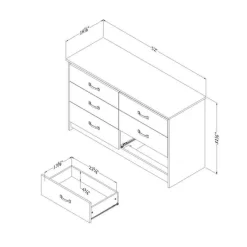 Meubles South Shore 6-Drawer Dresser - South Shore