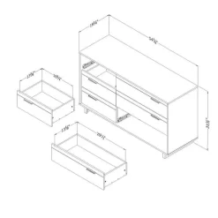 Meubles South Shore 6-Drawer Dresser - South Shore