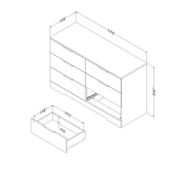 Meubles South Shore 6-Drawer Dresser - South Shore