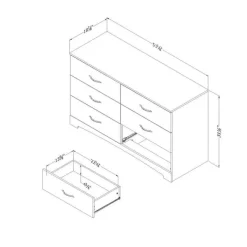 Meubles South Shore 6-Drawer Dresser - South Shore