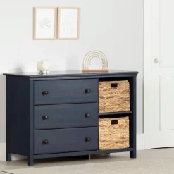 Meubles South Shore 3-Drawer Dresser with Baskets - South Shore