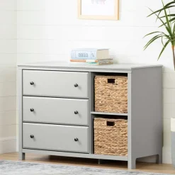 Meubles South Shore 3-Drawer Dresser with Baskets - South Shore