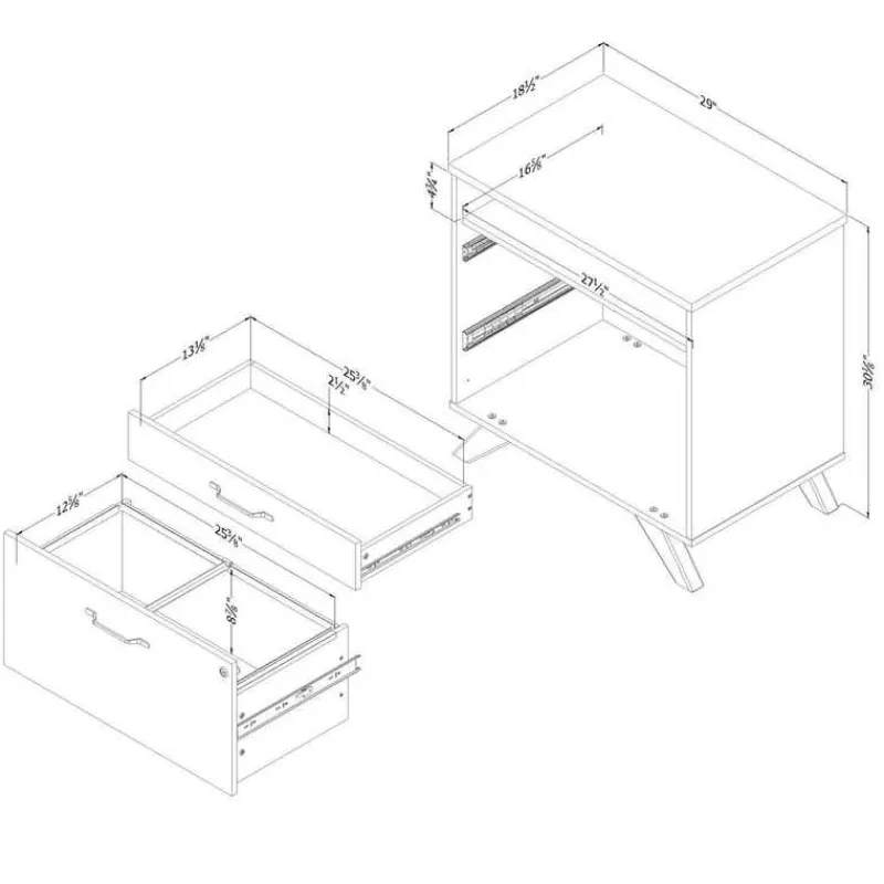 Meubles South Shore 2-Drawer File Cabinet - South Shore