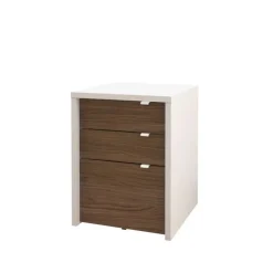 Nexera 3-Drawer Filing Cabinet + Desk -