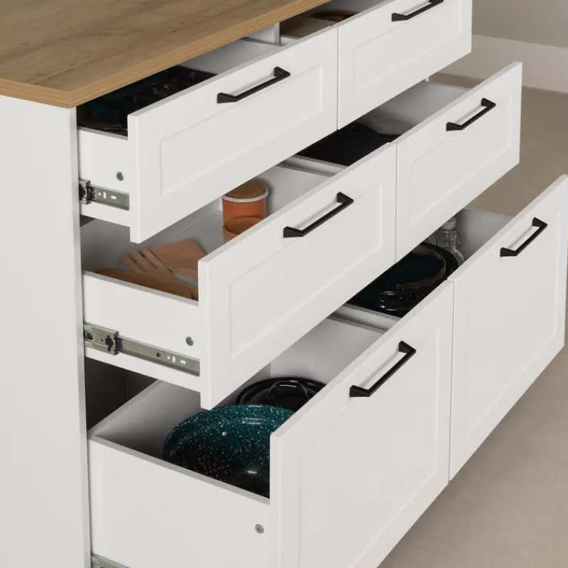 Meubles South Shore 6-Drawer Kitchen Island - South Shore