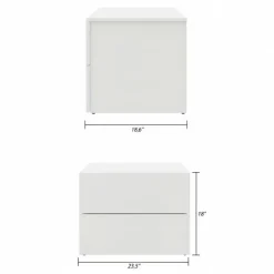 Nexera 2-Drawer Nightstand -