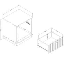 Meubles South Shore 1-Drawer Nightstand - South Shore