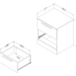 Meubles South Shore 2-Drawer Nightstand - South Shore