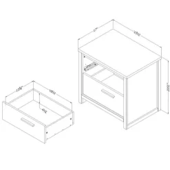 Meubles South Shore 2-Drawer Nightstand - South Shore